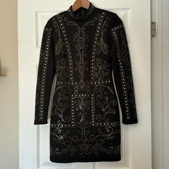 bebe | Dresses | Bebe Sexy Beaded Bodycon Dress | Poshmark